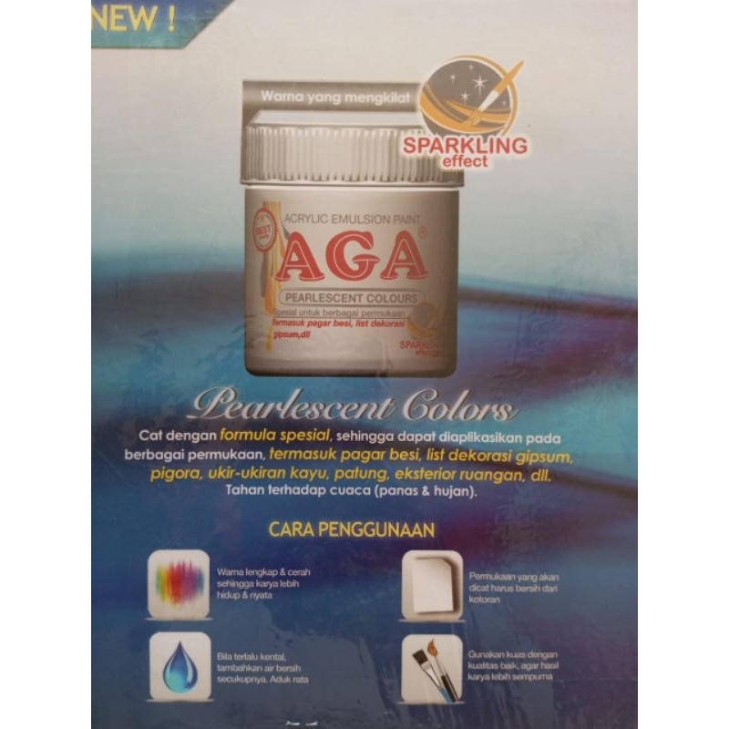 CAT DEKORASI AGA BROWN EMAS KEMASAN 800CC