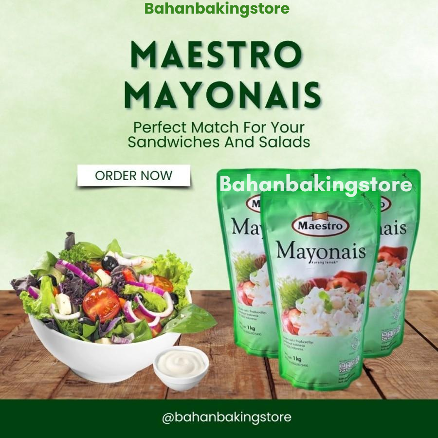 

MAESTRO MAYONAISE KEMASAN 1 KG | MAYONAIS 1KG
