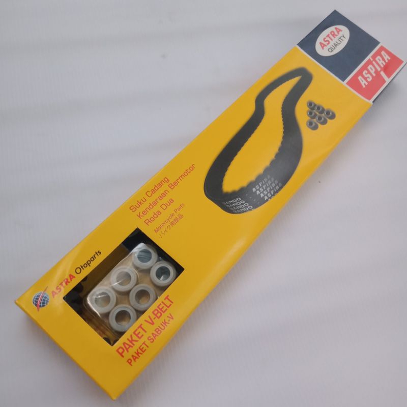 Vanbelt Roller, V Belt Set + Roller nmax YH-E76PA-NMX-1200 original Aspira, Venbel Set Roler, panbel