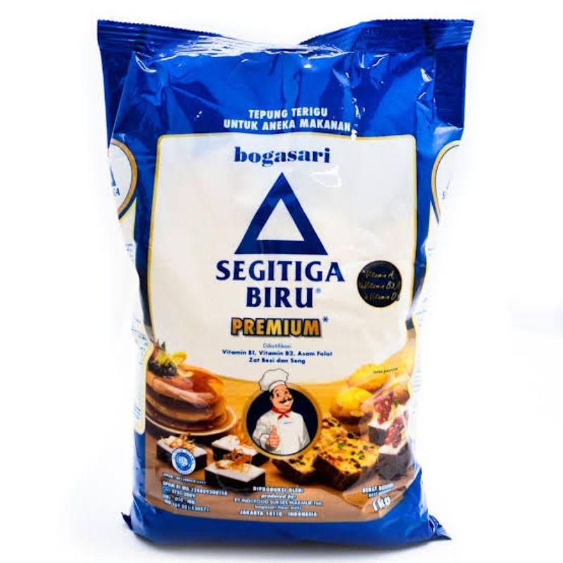 

TEPUNG TERIGU SERBAGUNA SEGITIGA BIRU PREMIUM KEMASAN 1KG
