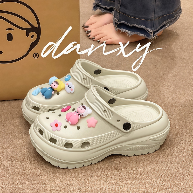 HOT DEALS Langkah CROCS CLASSIC Sandal Crocs Wanita Sandal Baim Lubang /jibbitz Crocs Sandal Jelly