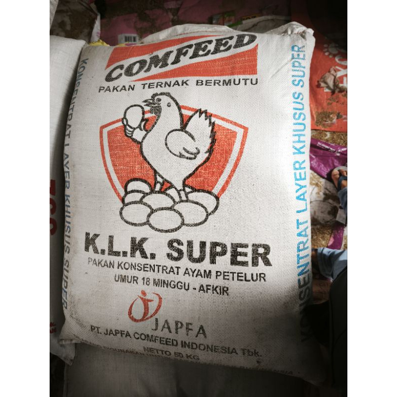 K.L.K SUPER COMFEED KONSENTRAT AYAM PETELUR pakan ayam bebek itik entok 500gram