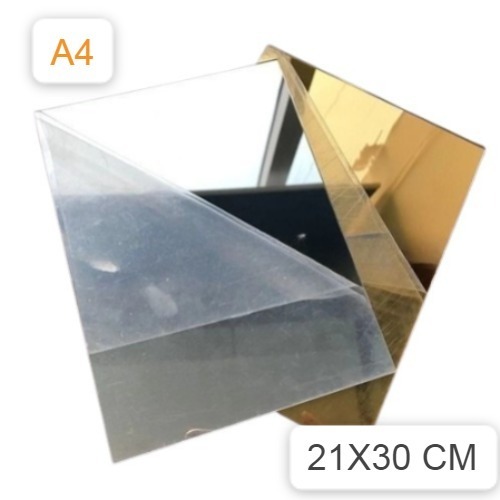 Akrilik Mirror A4 /Mirror Akrilik Gold Silver Rose Gold / Acrylic Sheet Mirror / Lembaran Kaca Cermi