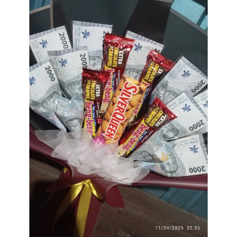 

Bouquet Uang mix snack