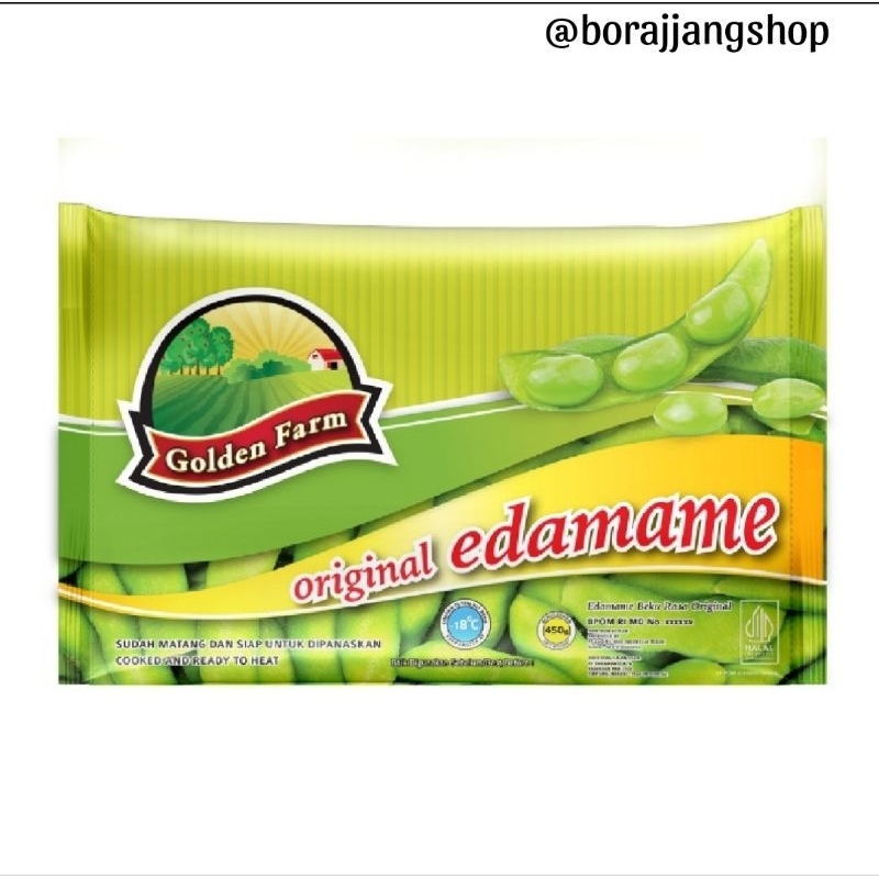 

Edamame Golden Farm original dan salted 450gr/Edamame original/Edamame asin/snack sehat