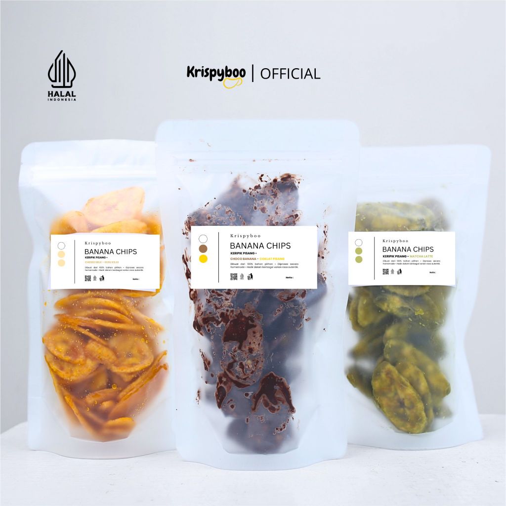 

Krispyboo - Camilan Snack Keripik Pisang Premium | All Varian Manis