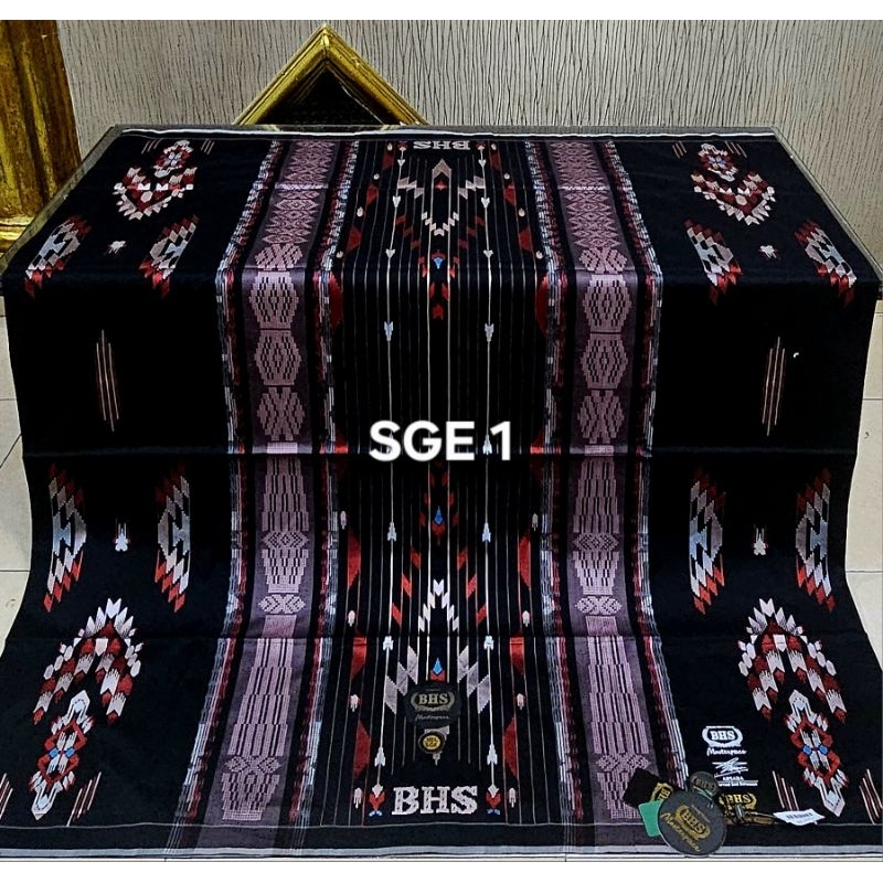 sarung bhs sge masterpiece gold full songket timbul bahan sutra sarung termahal berkualitas