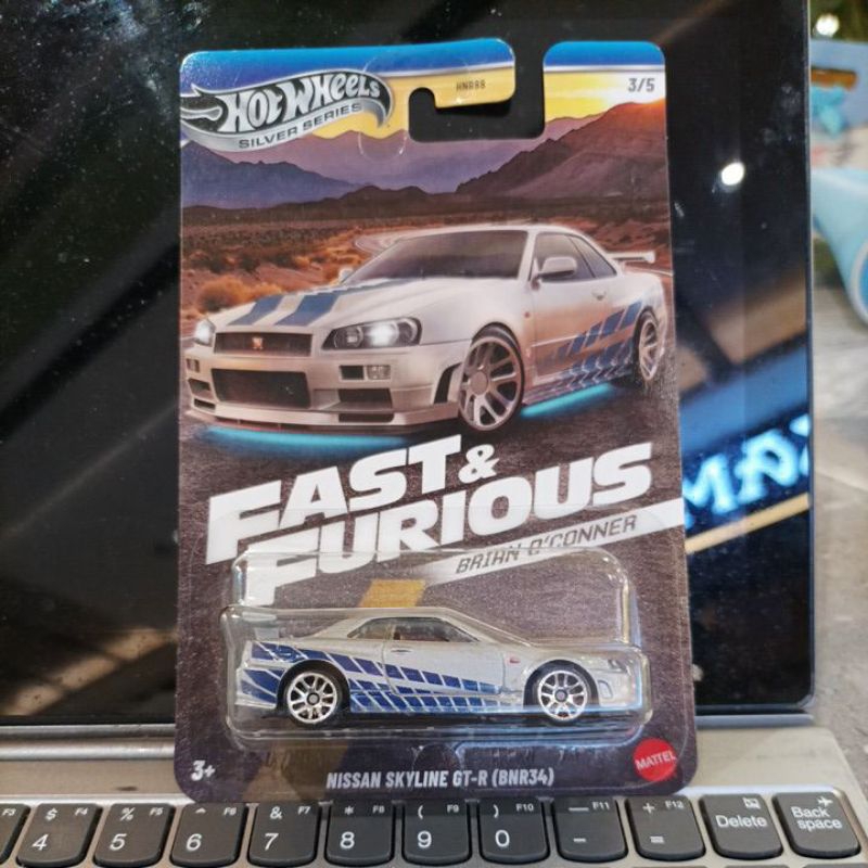 Hotwheels Fast and Furious Nissan Skyline GT-R (BNR34)