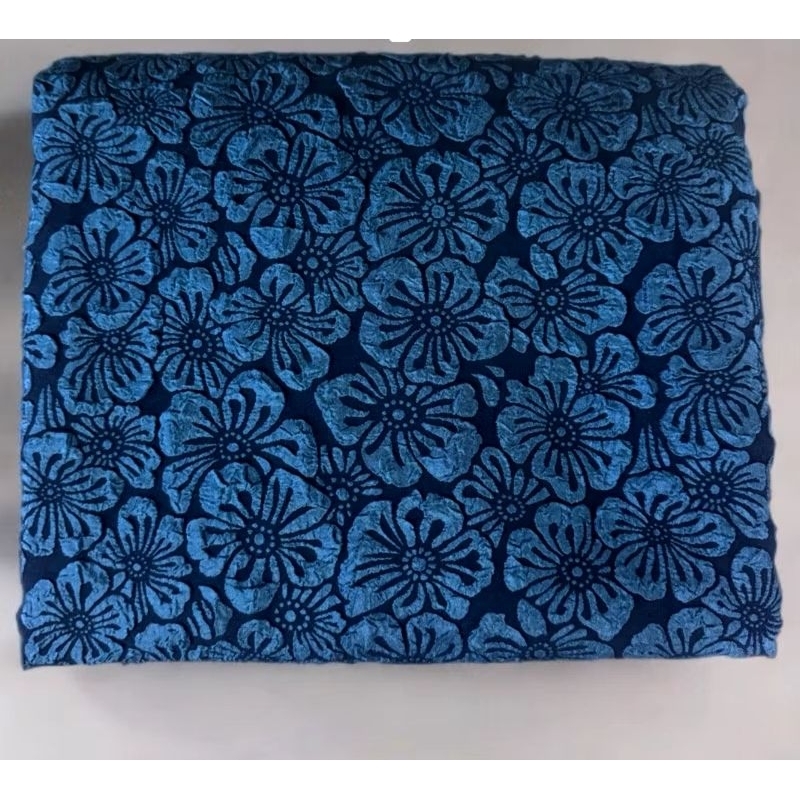 bahan kain Jacquard emboss premium/kain Jacquard motif import
