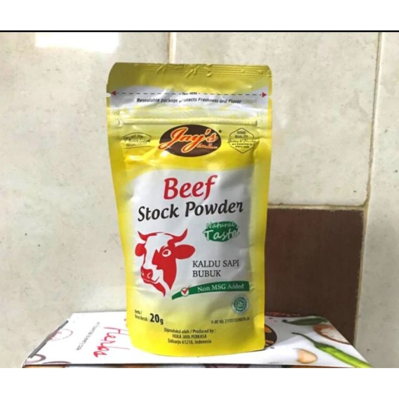 

Jay's Kitchen Beef Stock Powder Zipper 20 GR
