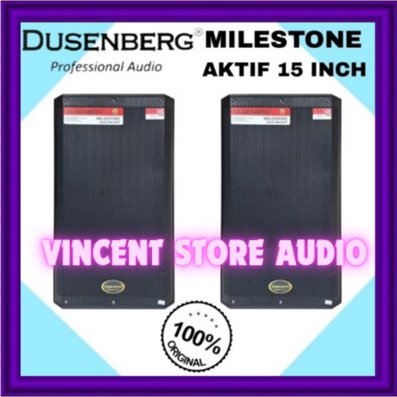 SPEAKER AKTIF BLUETOOTH KARAOKE SMART TV YOUTUBE DUSENBERG 15 INCH MILESTONE 15 SPEAKER KARAOKE INDO