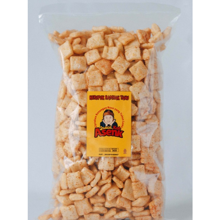 

KERUPUK RAMBAK TAHU KOTAK ORIGINAL / PEDAS by Snack Koh Asenk kemasan 500 gr