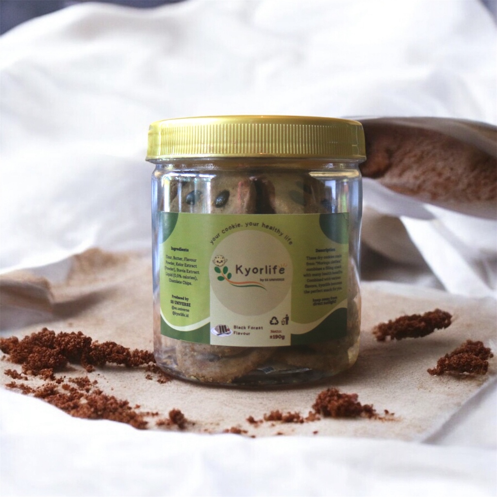 

KYORLIFE Rasa BlackFores - Cookies Sehat Herbal Alami Daun Kelor dengan 4 Varian Rasa (READY STOCK!)