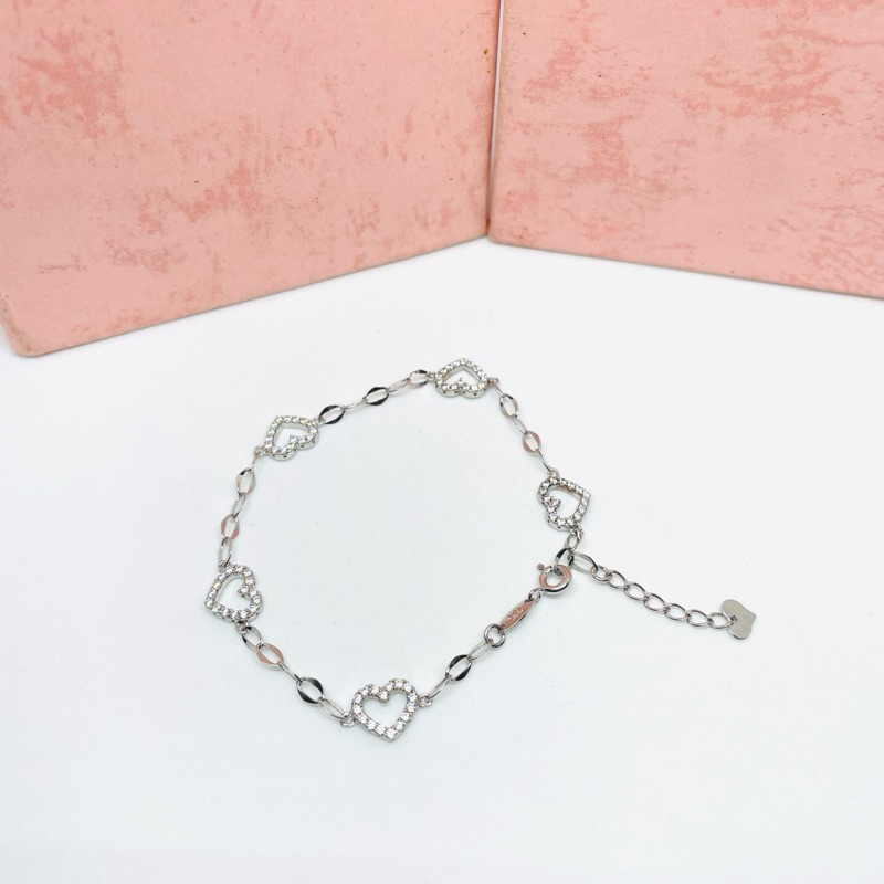 Gelang Fancy Love Emas PUTIH Kadar 300/6k muda