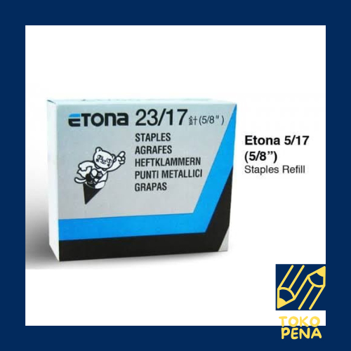 

ETONA isi staples 23/17 stapler kertas 5/8