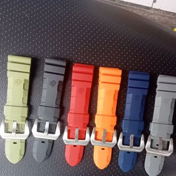 TALI STRAP JAM LUMINOR PANERA UKURANI 24MM RUBBER STRAP JAM PANERAI