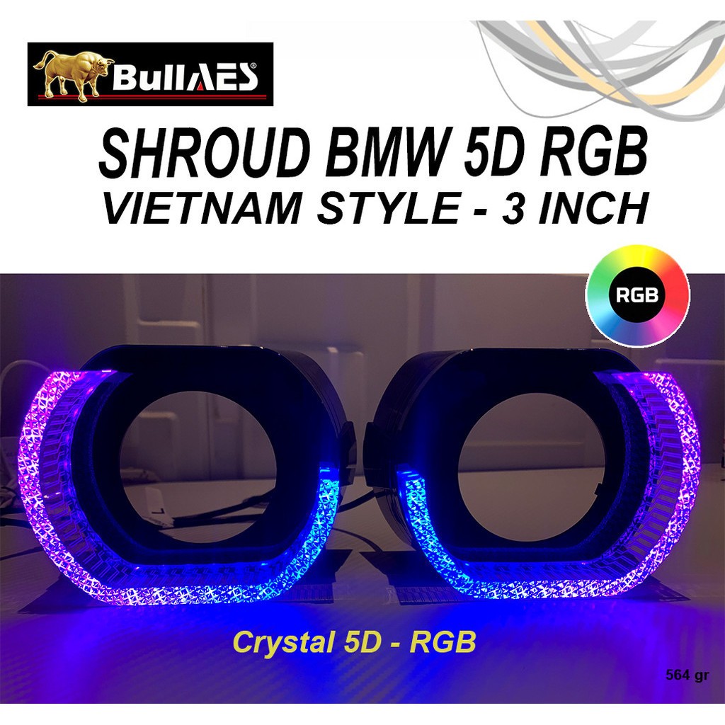 Shroud 5D Vietnam Style AES RGB | Shroud L30 BMW RGB 3inch