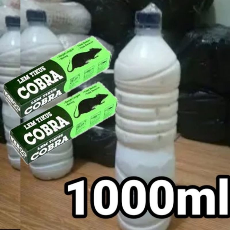 Getah karet cair 1000ml plus 2 lem COBRA