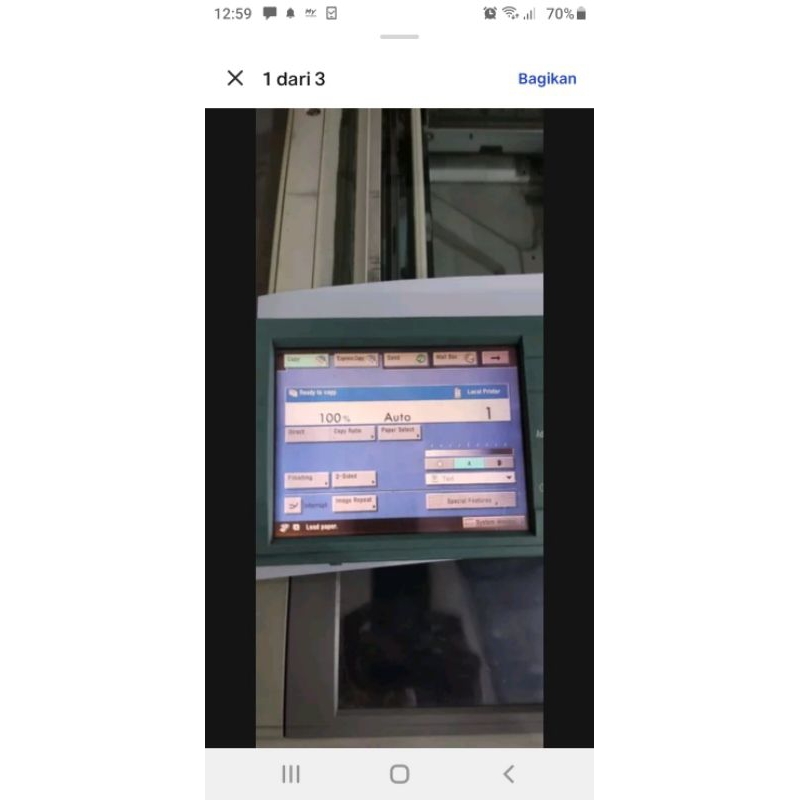 LCD mesin fotocopy Ir 6570 4570 6020