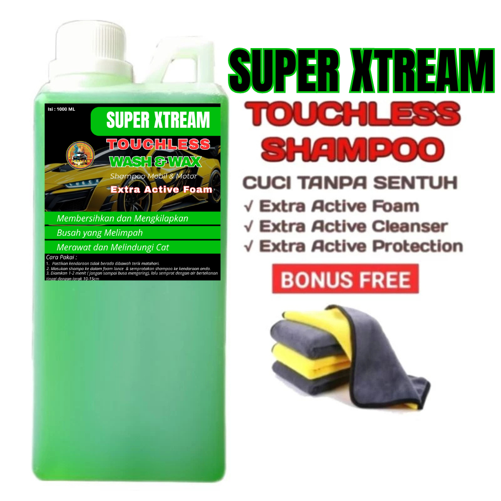 TERBARU SUPER TOUCHLESS SHAMPOO / TOUCHLESS SHAMPOO MOBIL DAN MOTOR CUCI TANPA SENTUH