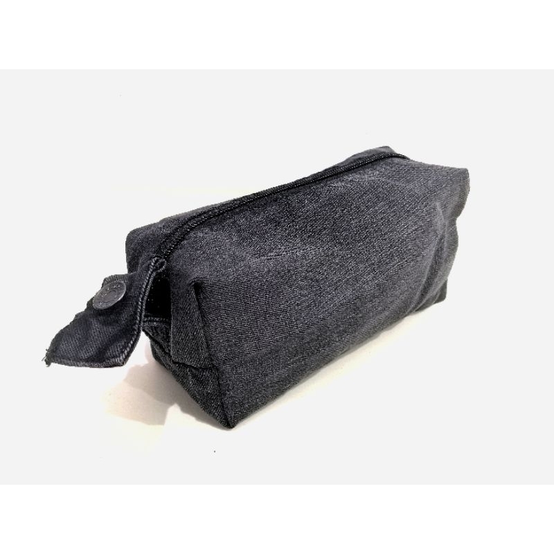 

handmade denim pencil case dark grey