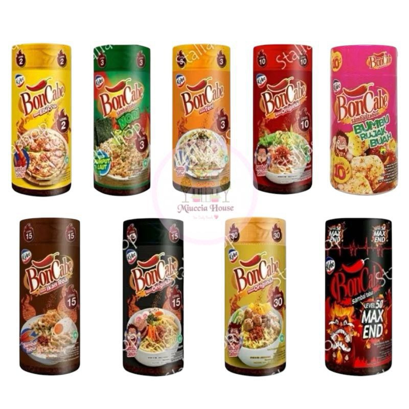 

Bubuk Bon Cabe Sambal Tabur Level 10 Level 15 Level 30 Level 50 Max