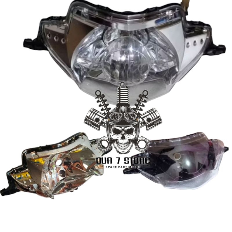 reflektor lampu depan supra x 125 old original second
