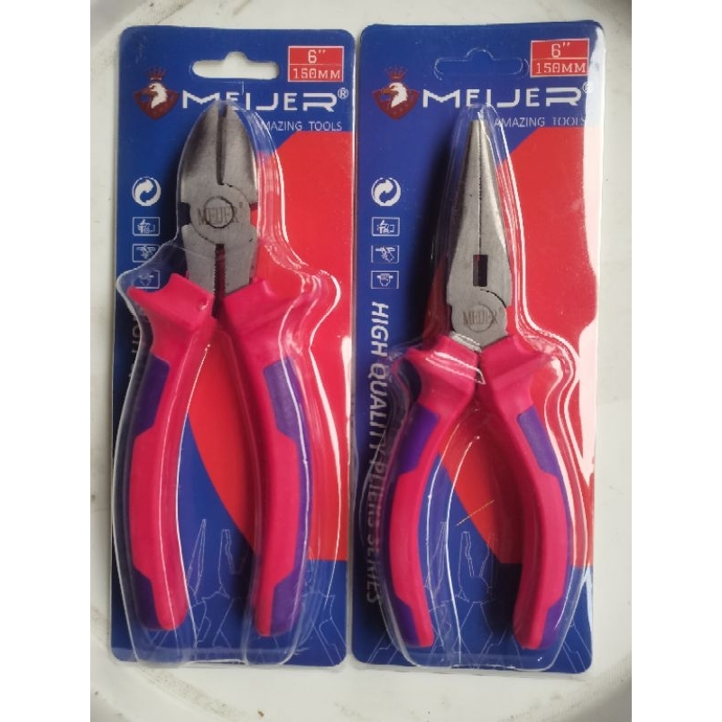 tang knip dan tang lancip 6" meijer