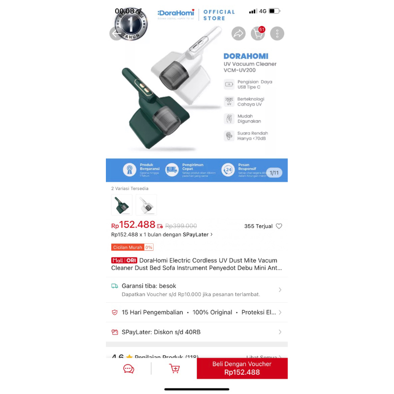 vakum kasur preeloved