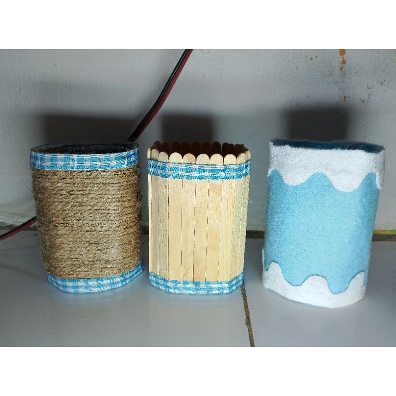 

ready cod kerajinan tempat pensil botol bekas kalimantan