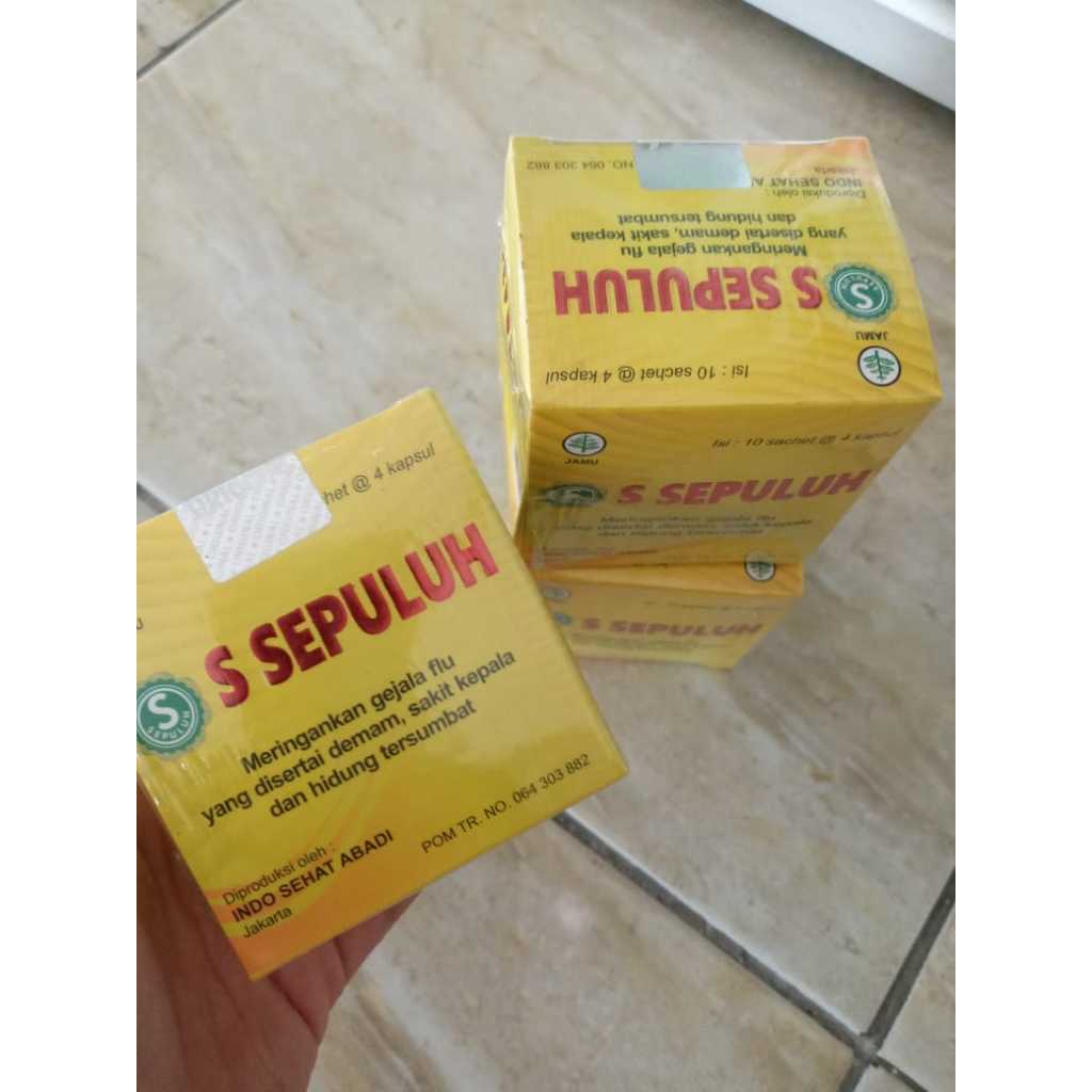 

PROMO Kapsul S Sepuluh Obat Flu-Demam Original AMPUH