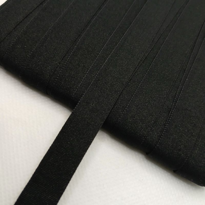 karet elastis hitam 1,2 cm.per meter.