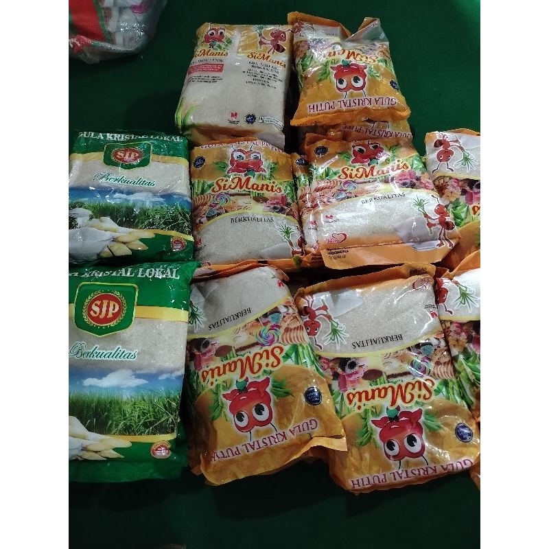 

gula kemasan kurang lebih 800gr