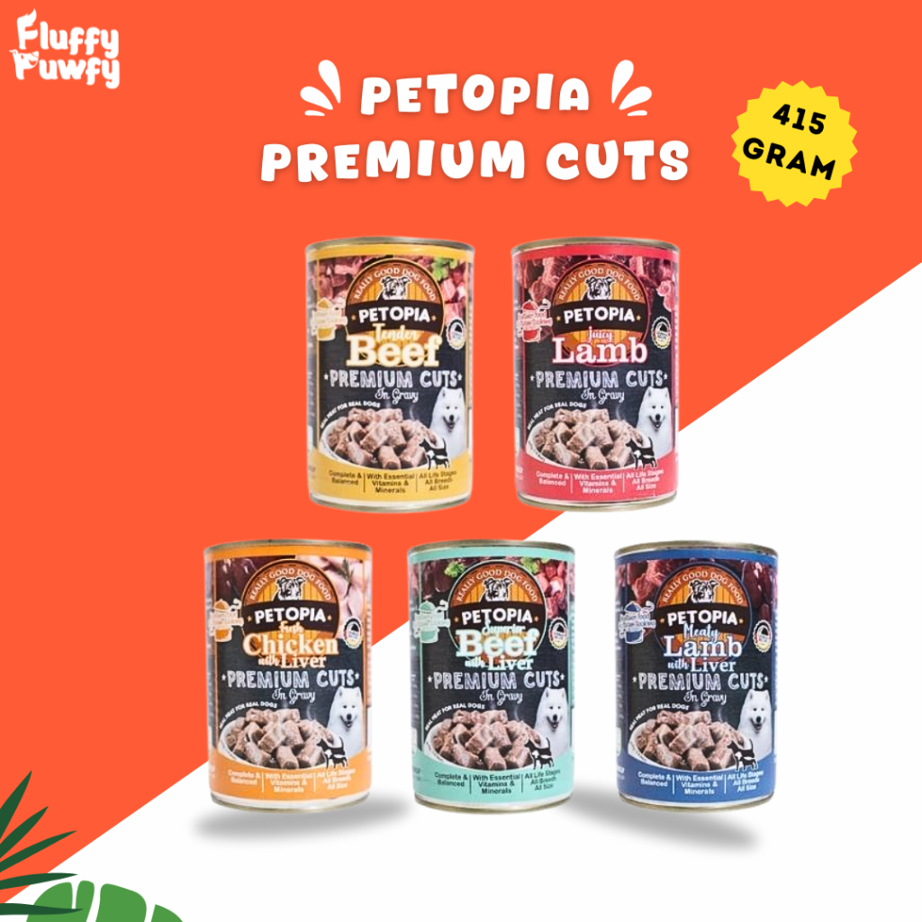 Petopia Premium Cuts 415gram Dog Wet Food