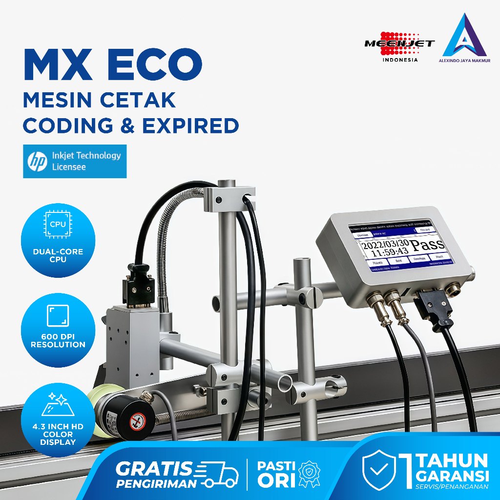 MX ECO Inkjet Printer Expired Date, QR Code, Barcode