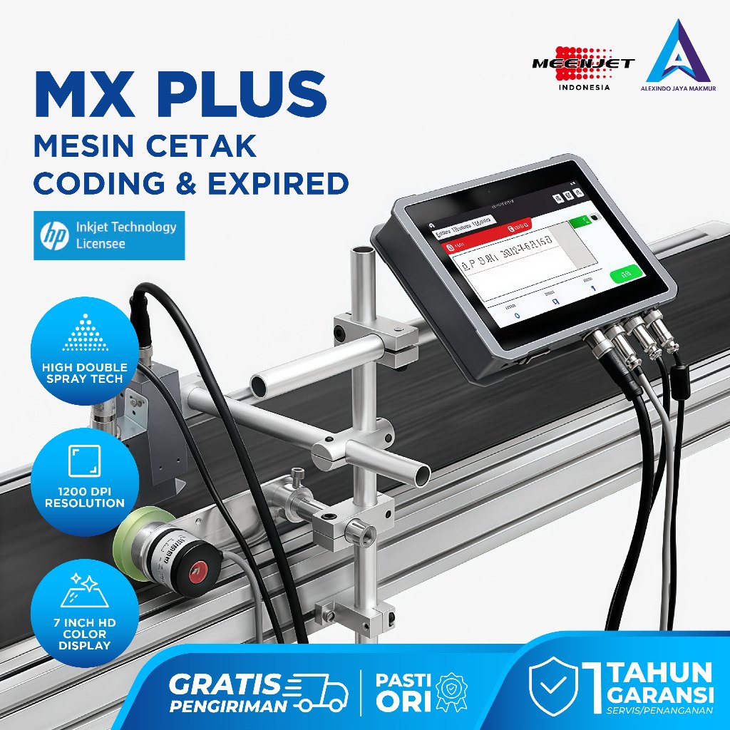 MX1 Plus Inkjet Printer Expired Date, QR Code, Barcode