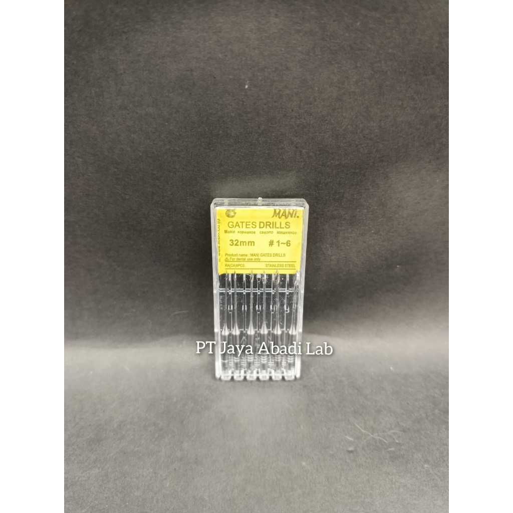 dental gates glidden drill gliden drills GGD isi 6 denco perawatan saluran akar gigi PSA endodontik