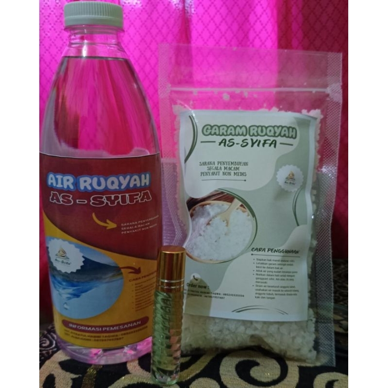 

1 Paket (Garam, Air, & Minyak Rukyah As-Syifa)