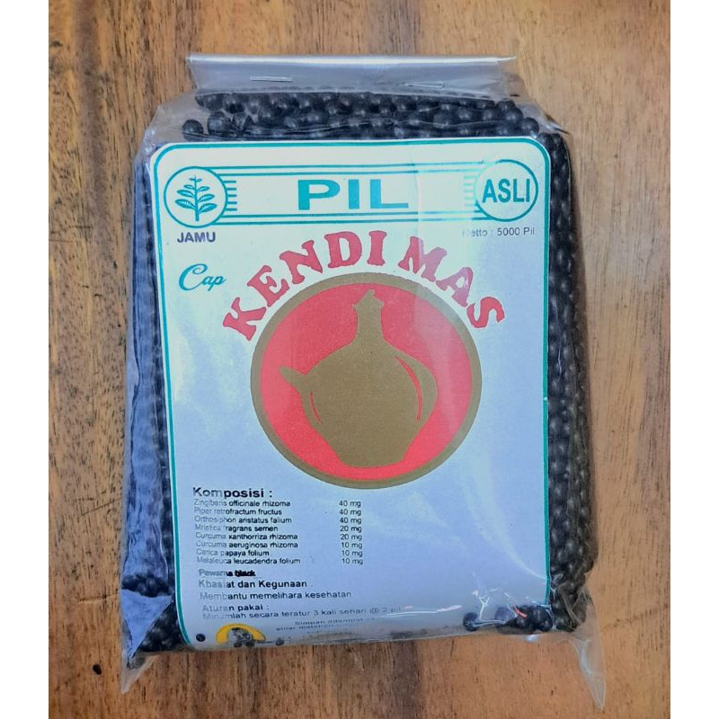 

Jamu Pil Hitam Sepat (Sepet Rapat) Asli Cap Kendi Mas ( terdaftar ijin edar BPOM ) Netto 1kg