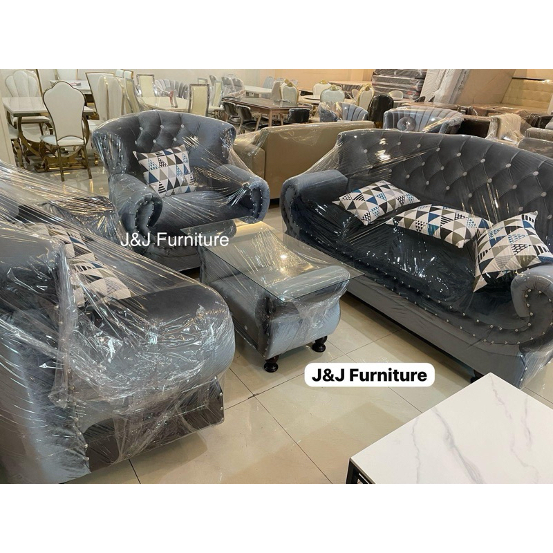 Sofa minimalis abu abu sofa 321 classic modern