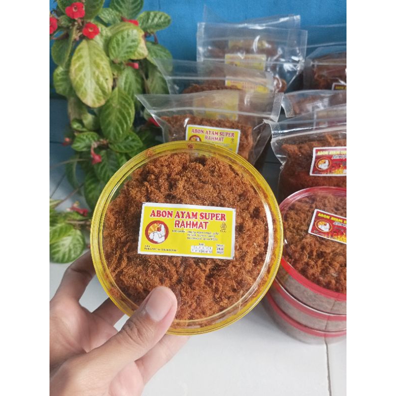 

ABON AYAM SUPER ASLI ABON RAHMAT SUPER ENAK MURAH LEZAT PRAKTIS HALLAL MANIS - PEDAS MANIS 150 GRAM