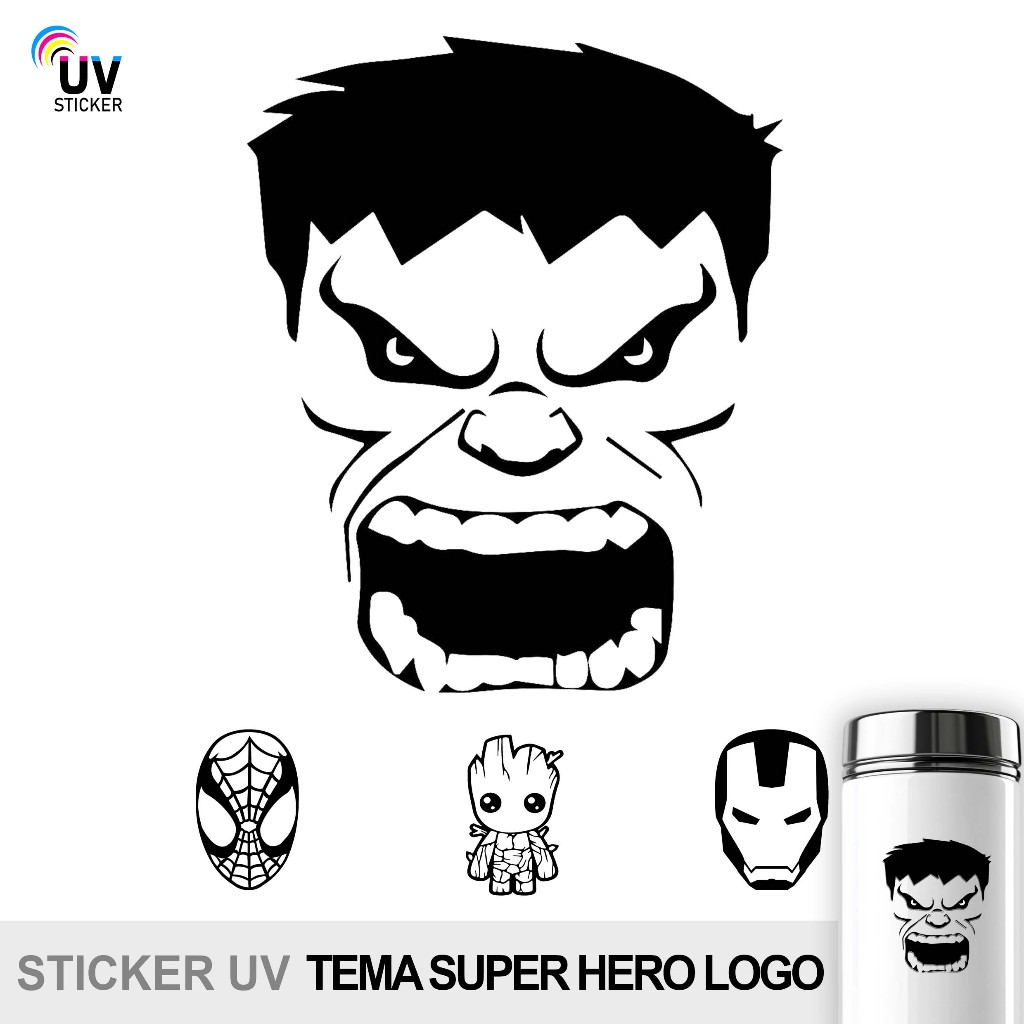 

STIKER UV - TEMA SUPER HERO LOGO | STICKER UV, STICKER MOTOR, STICKER MOBIL, STICKER HELM, STICKER TUMBLER, STICKER 3D, STICKER UV DTF BY UVSticker