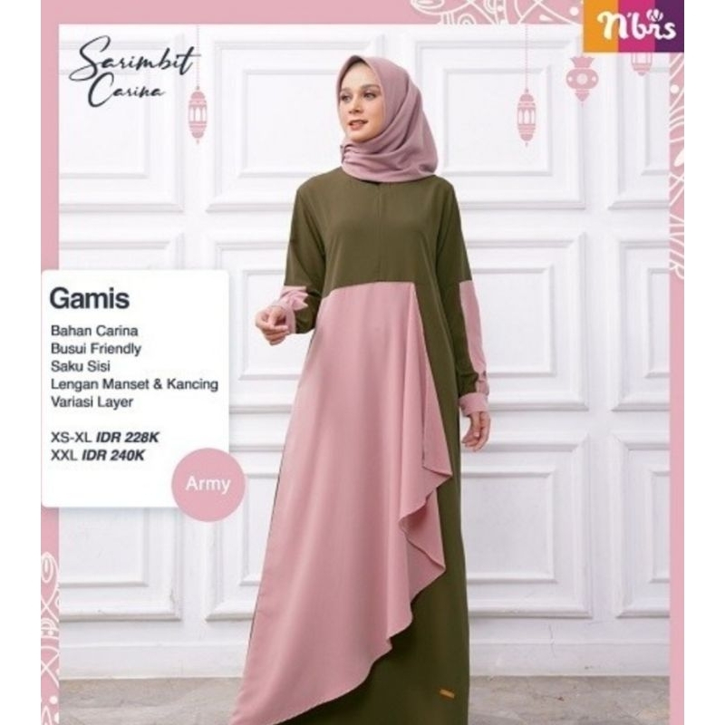 CARINA GAMIS NIBRAS/GAMIS NIBRAS DISKON SPESIAL/GAMIS DEWASA NIBRAS SIZE L SIZE XL