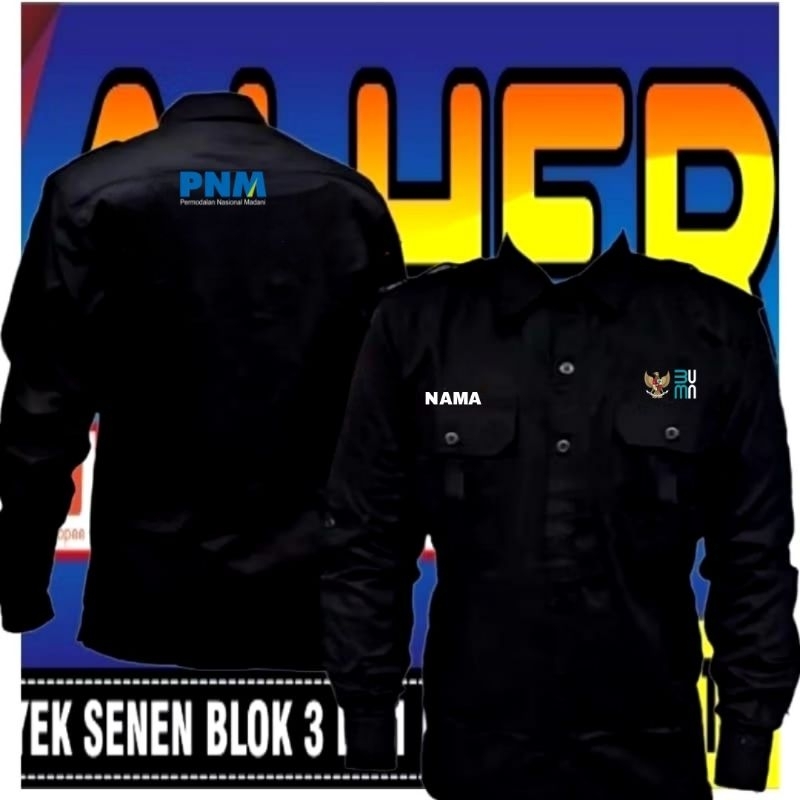 Kemeja PNM mekaar baju PNm mekar seragam PNM mekar Pdh PNM mekar kemeja kerja PNM mekar baju kerja P