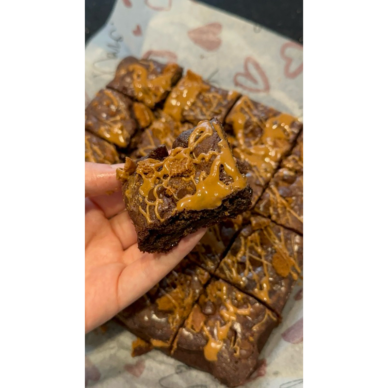 

Lotus Biscoff fudgy Brownie