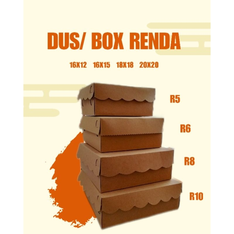 

Box nasi renda R10 20x20x7 cm