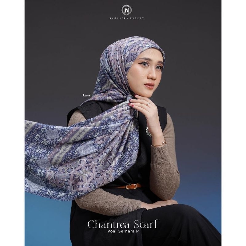 Chantrea Scarf Nadheera | Hijab Segiempat Motif | Hijab Nadheera