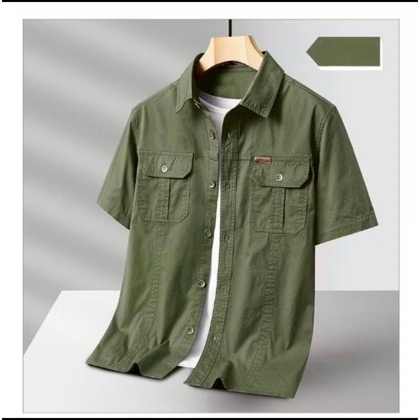 Baju Kemeja PDL Lengan Pendek Seragam Kerja Dinas Lapangan Outdoor Outdor Gunung Komunitas Custom Bo