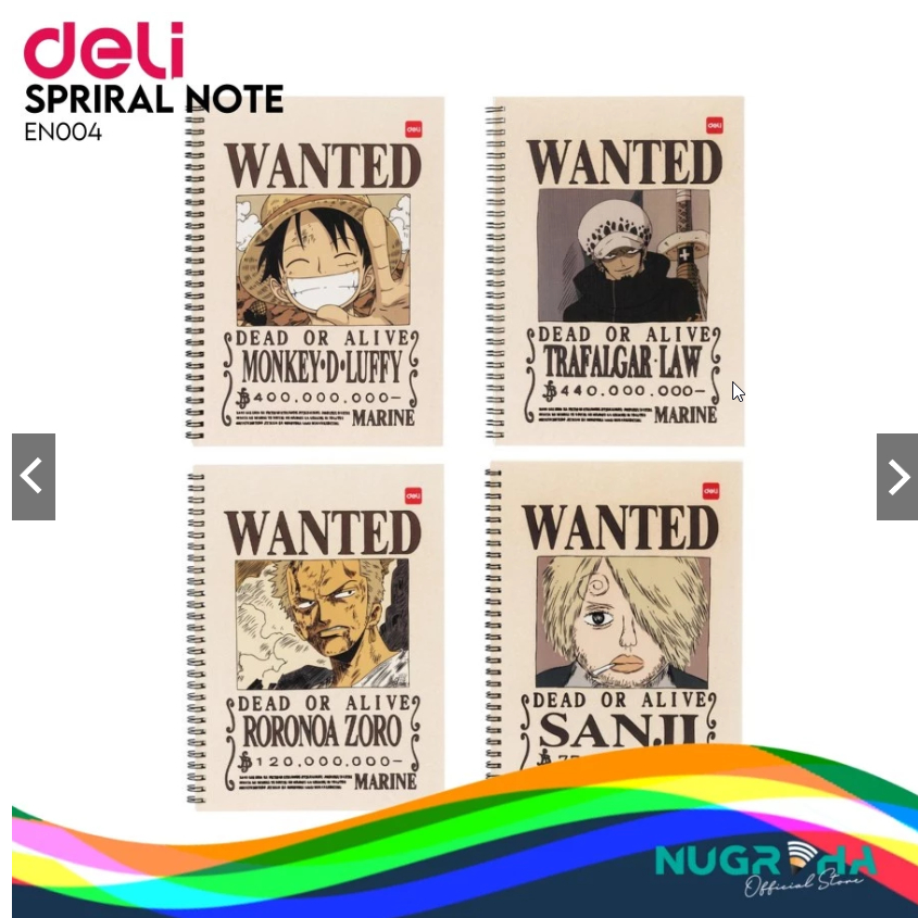 

BUKU TULIS B5 MOTIF ANIME ONE PIACE