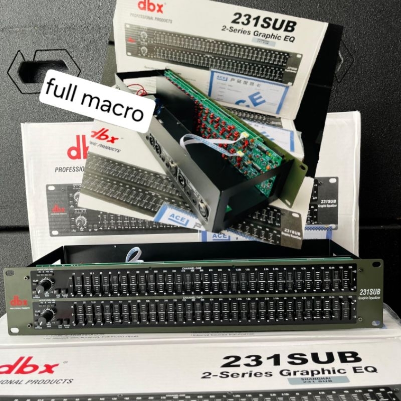 EQUALIZER DBX 231+SUB MACRO ORIGINAL